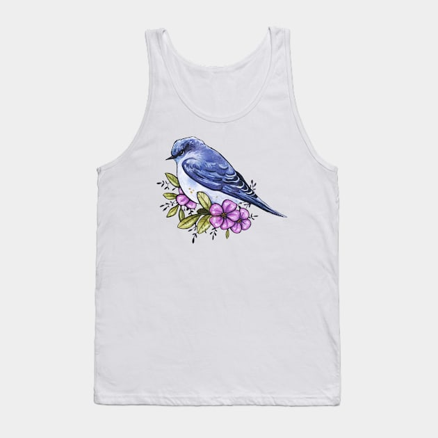 Grumpy bird Tank Top by Ellen Wilberg